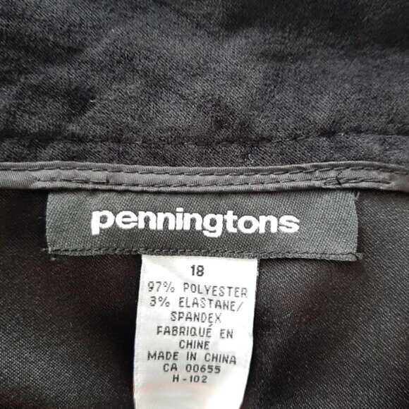 PENNINGTONS NWOT - Faux Suede Soft Maxi Long Length Skirt Back Slit Black Sz 18 - Picture 10 of 10